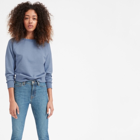 Everlane Sweaters - Everlane Lightweight French Terry, Lavender Blue
